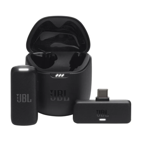 Microfone sem Fio Condensador JBL Quantum Stream Wireless USB-C 2.4GHz Omnidirecional para Android/iOS Preto