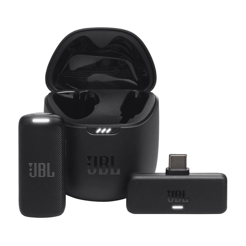 Microfone sem Fio Condensador JBL Quantum Stream Wireless USB-C 2.4GHz Omnidirecional para Android/iOS Preto