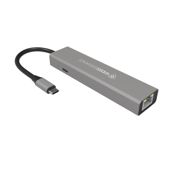Adaptador Hub USB-C 6 em 1 KROSS ELEGANCE KE-UCT618 com HDMI 4K, 3x USB 3.0, Rede Gigabit e PD 100W - foto 2