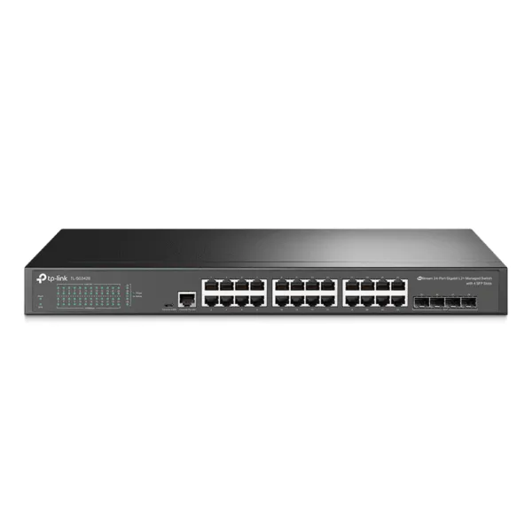 Switch TP-LINK TL-SG3428 24 Portas Gigabit 4 SFP L2+ Gerenciável Rack Omada SDN 56Gbps Fanless