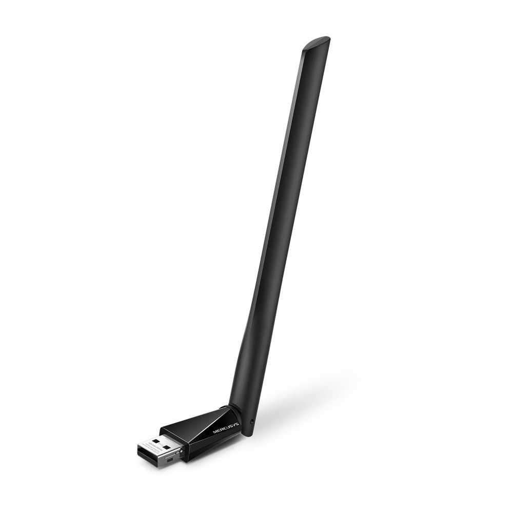 Adaptador Wi-Fi USB 2.0 MERCUSYS MA30H AC1300 Dual Band Alto Ganho MU-MIMO para Windows 10/11