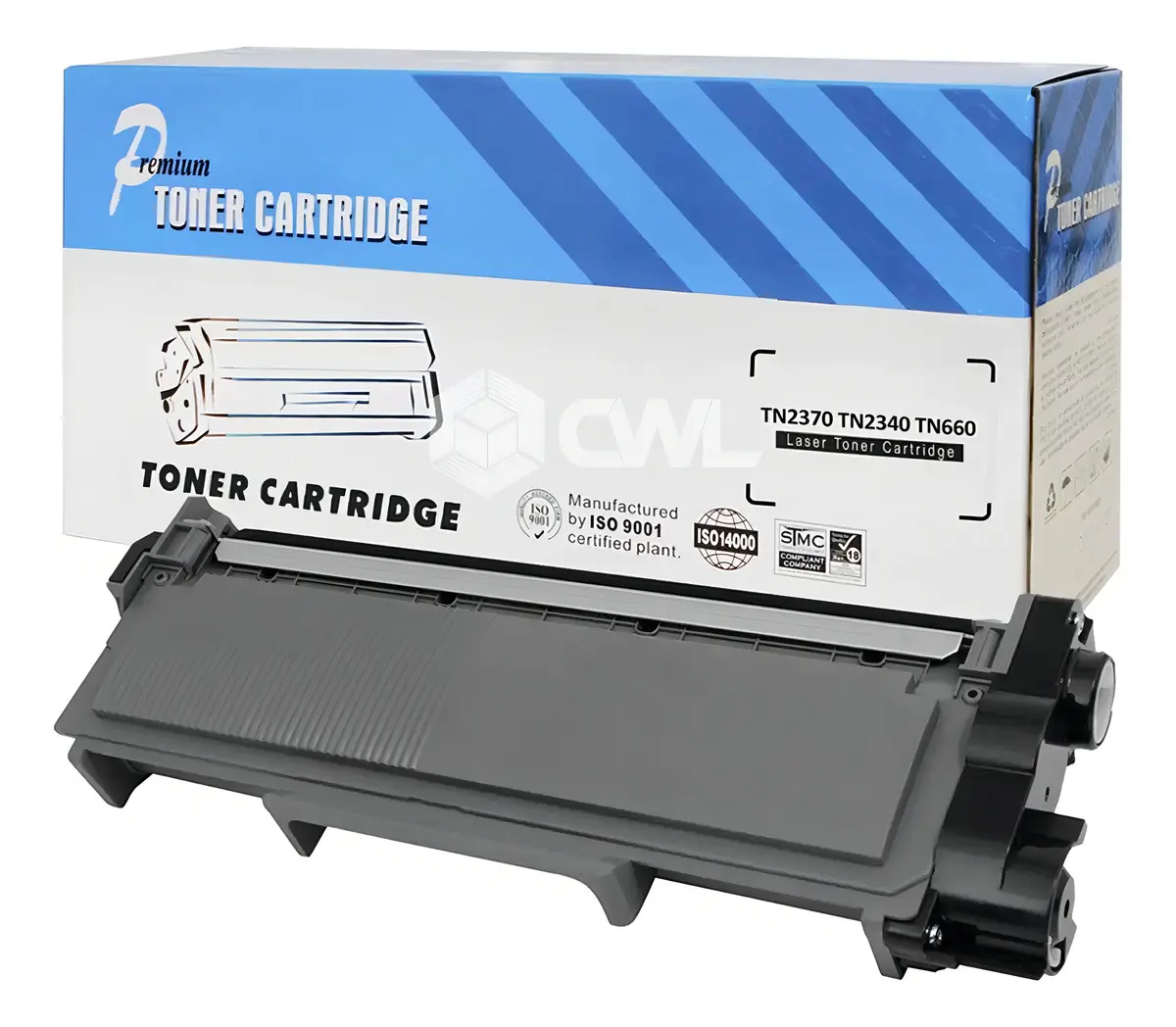 Toner Genérico Compatível com Brother TN2370 TN2340 TN660 2.6K Preto - foto 2