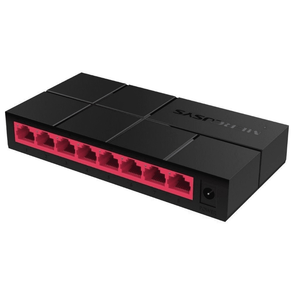 Switch MERCUSYS MS108G 8 Portas Gigabit Desktop Não Gerenciável