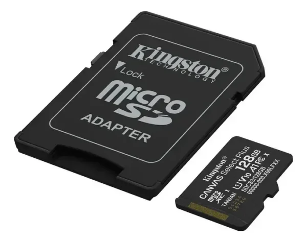 Cartão de Memória SDXC KINGSTON Canvas Select Plus 128GB 150MB/s UHS-I U1 V10 para 4K