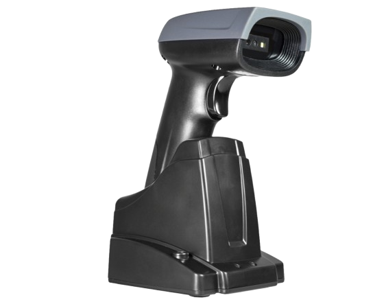 Leitor de Código Barras K-MEX LBSM801PC21CB1X Sem Fio 2D Bluetooth USB com Base Preto