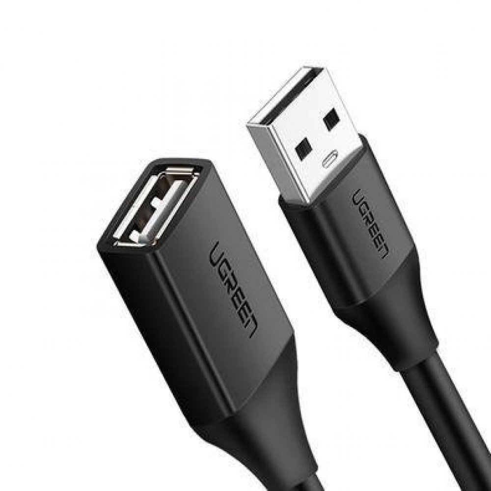 Cabo Extensor USB 2.0 UGREEN US103 2 Metros A Macho para Fêmea 480Mbps Preto - foto 2