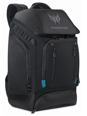 Mochila Gamer ACER Predator Utility Lite PBG450 para Notebook 17pol 20L Resistente à Água Preta