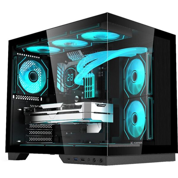 PC Gamer Intel Core i5-13400F RTX 3050 8GB 16GB DDR5 SSD 500GB NVMe Gabinete Fortrek Clarity Max Preto