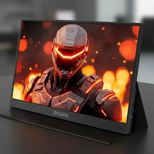 Monitor Portátil PCYES Quartzo Q15F 15.6pol FHD IPS 60Hz 5ms Mini HDMI USB Type-C Preto - foto 6
