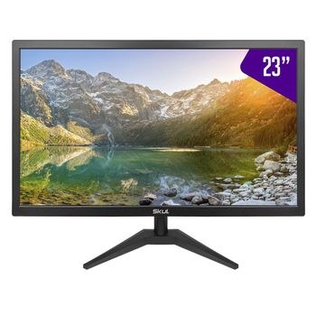 Monitor SKUL 23pol SM235MS75Y Full HD IPS 75Hz HDMI VGA Preto
