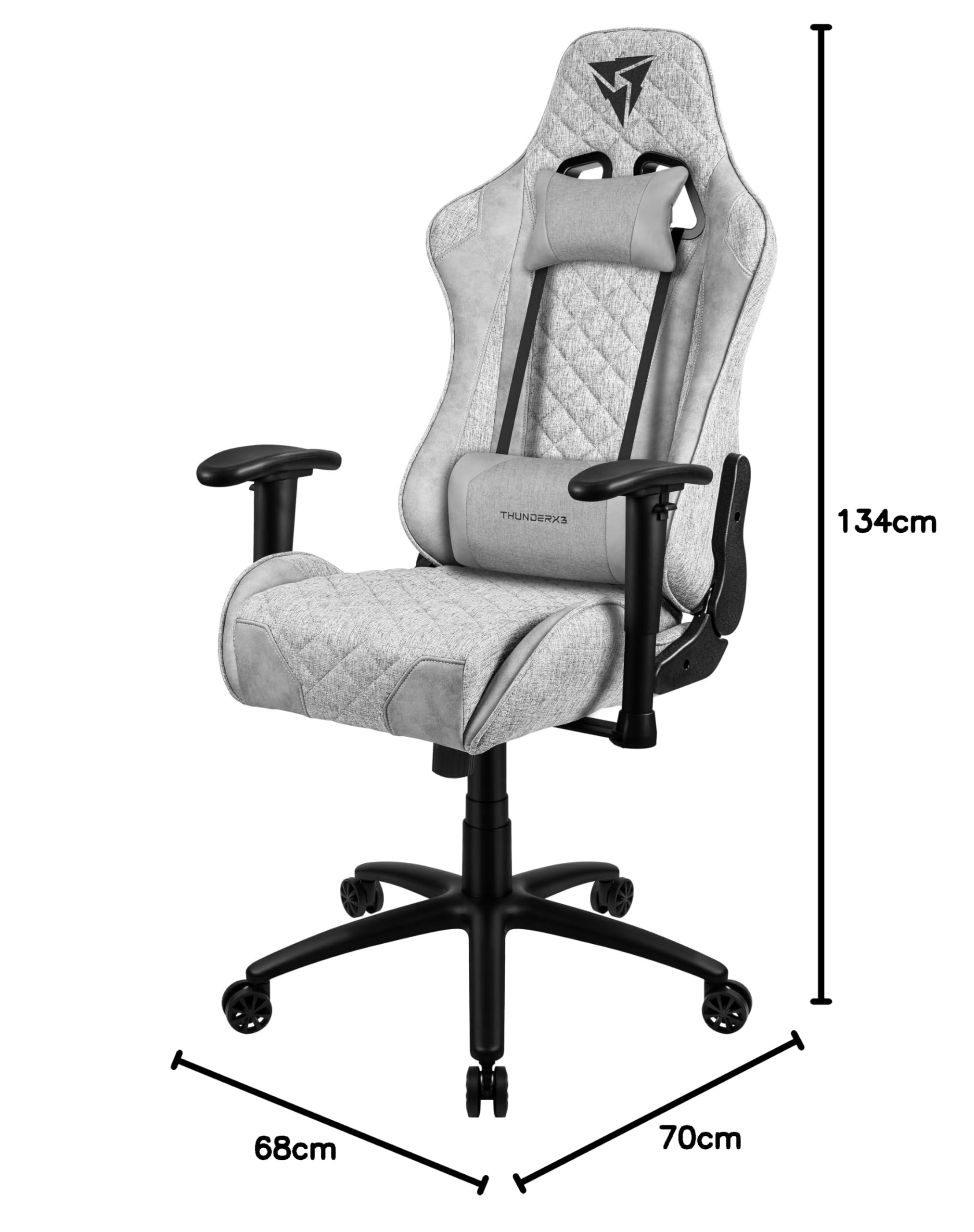 Cadeira Gamer THUNDERX3 TGC12 LOFT CINZA - foto 6