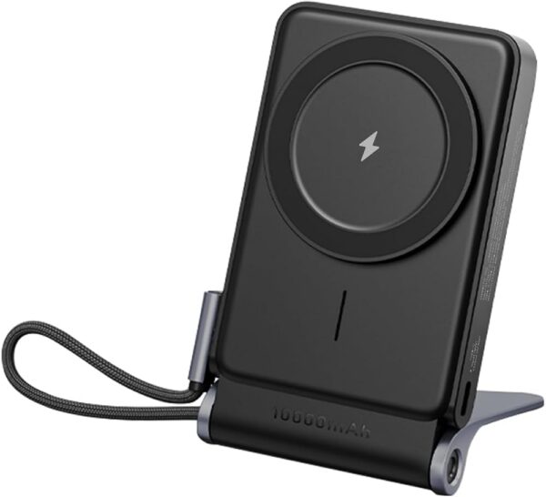 Power Bank Portátil HREBOS PB-930 10000mAh 22.5W com Indução e Cabos Integrados Preto