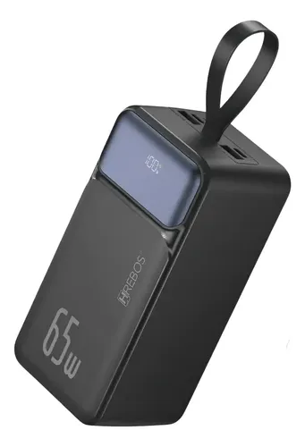 Power Bank Portátil HREBOS PB-960 50000mAh 65W USB-C Preto - foto 6
