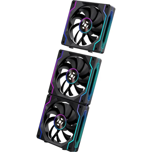 Cooler Fan FORTREK Twister 120mm ARGB Sem Fio Preto