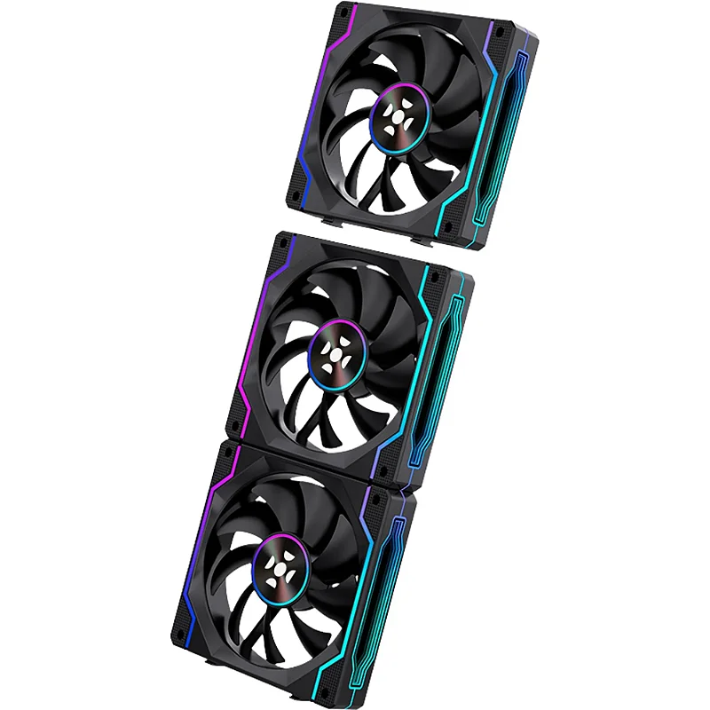 Cooler Fan FORTREK Twister 120mm ARGB Sem Fio Preto