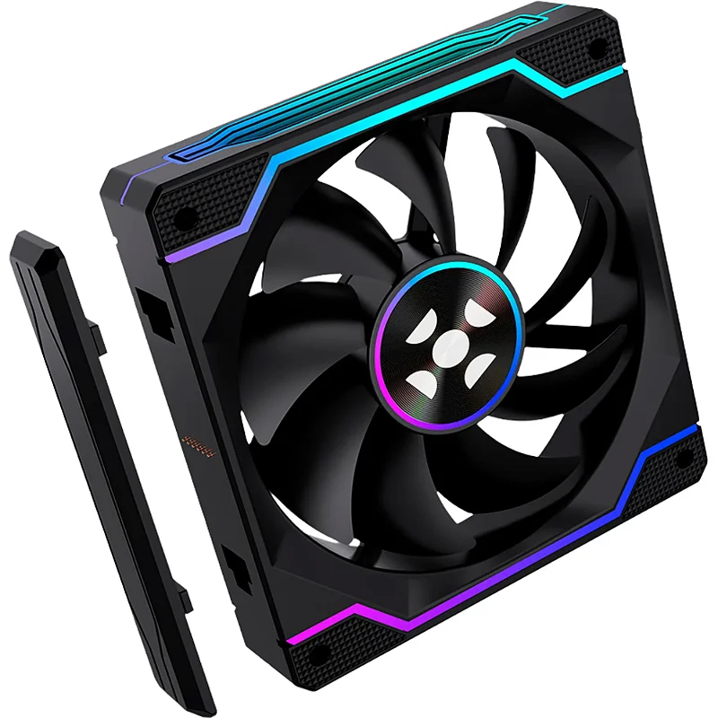 Cooler Fan FORTREK Twister 120mm ARGB Sem Fio Preto - foto 4