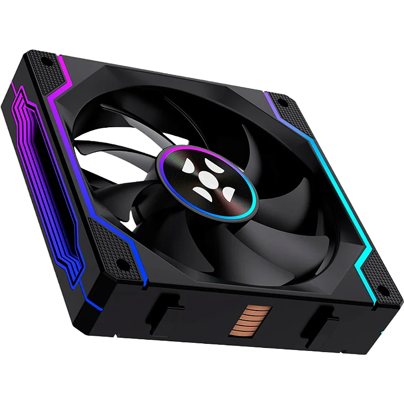 Cooler Fan FORTREK Twister 120mm ARGB Sem Fio Preto - foto 3
