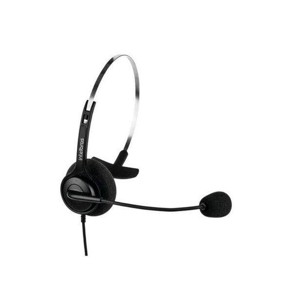Headset Monoauricular INTELBRAS CHS40 RJ9 com Microfone Flexível