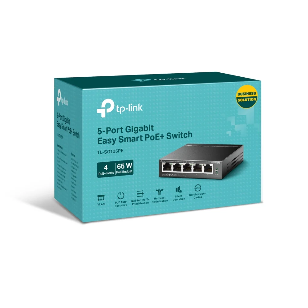 Switch TP-LINK TL-SG105E 5 Portas Gigabit Easy Smart Desktop - foto 2