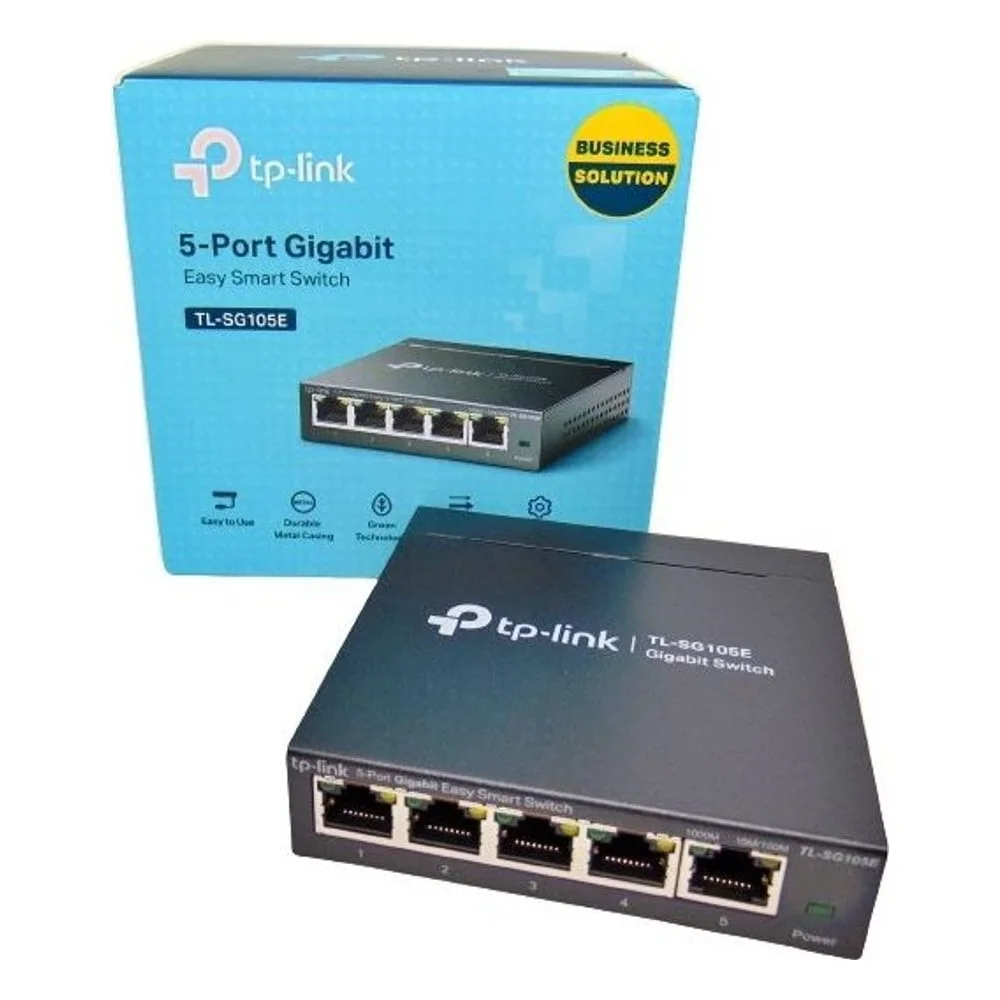 Switch TP-LINK TL-SG105E 5 Portas Gigabit Easy Smart Desktop - foto 3