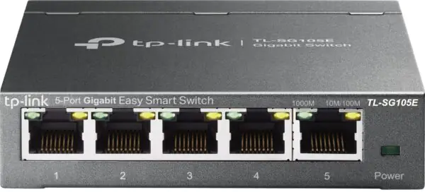 Switch TP-LINK TL-SG105E 5 Portas Gigabit Easy Smart Desktop