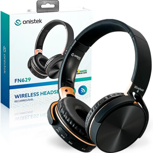 Headset ONISTEK ON-FN629 TTD Bluetooth 5.0 Preto
