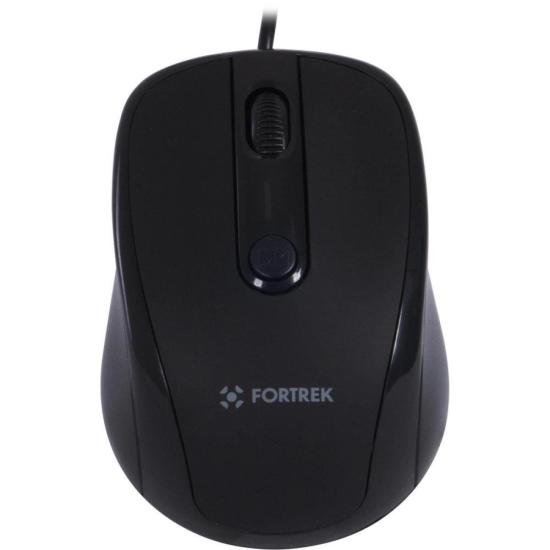 Mouse FORTREK OM103 2400DPI USB Preto - foto 4
