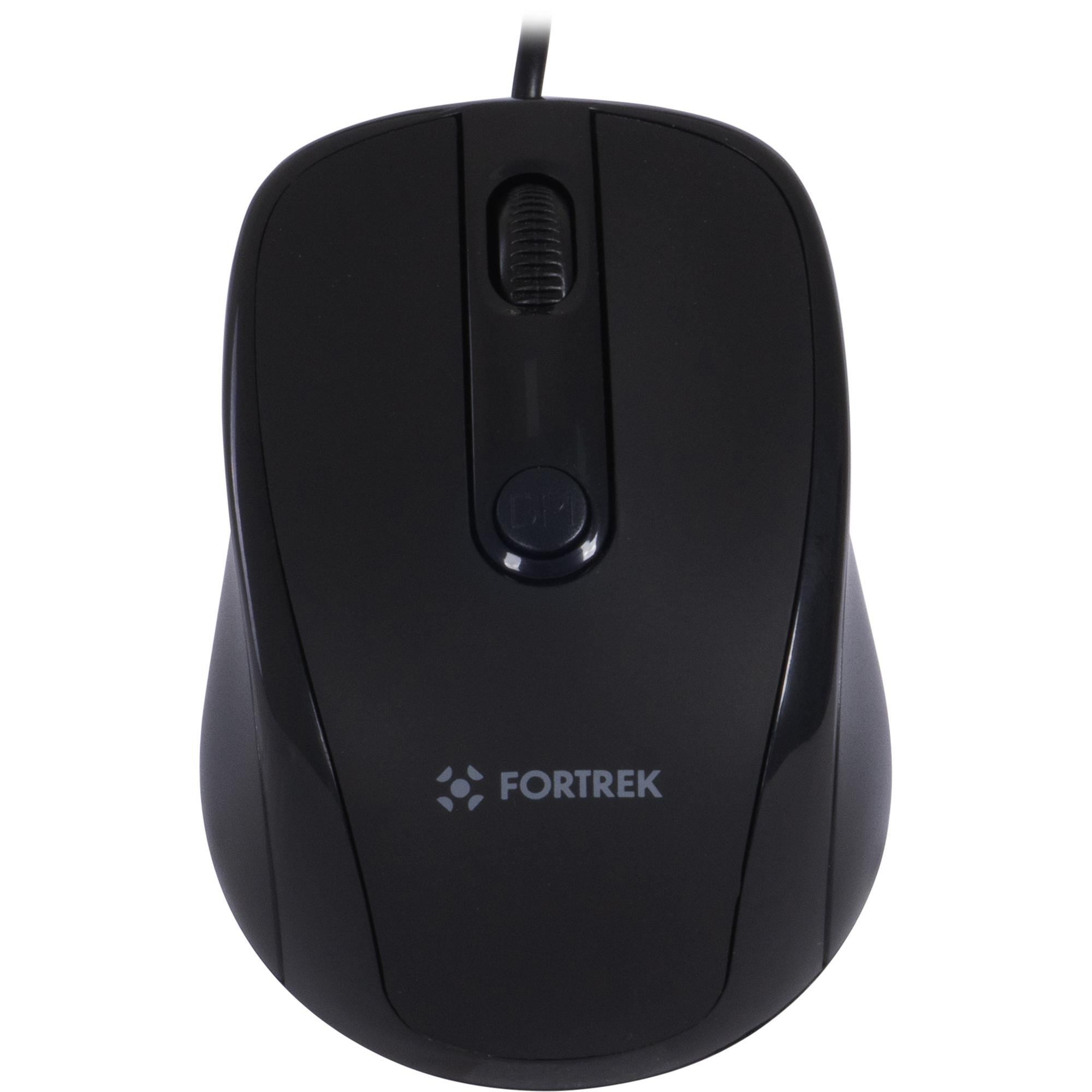 Mouse FORTREK OM103 2400DPI USB Preto