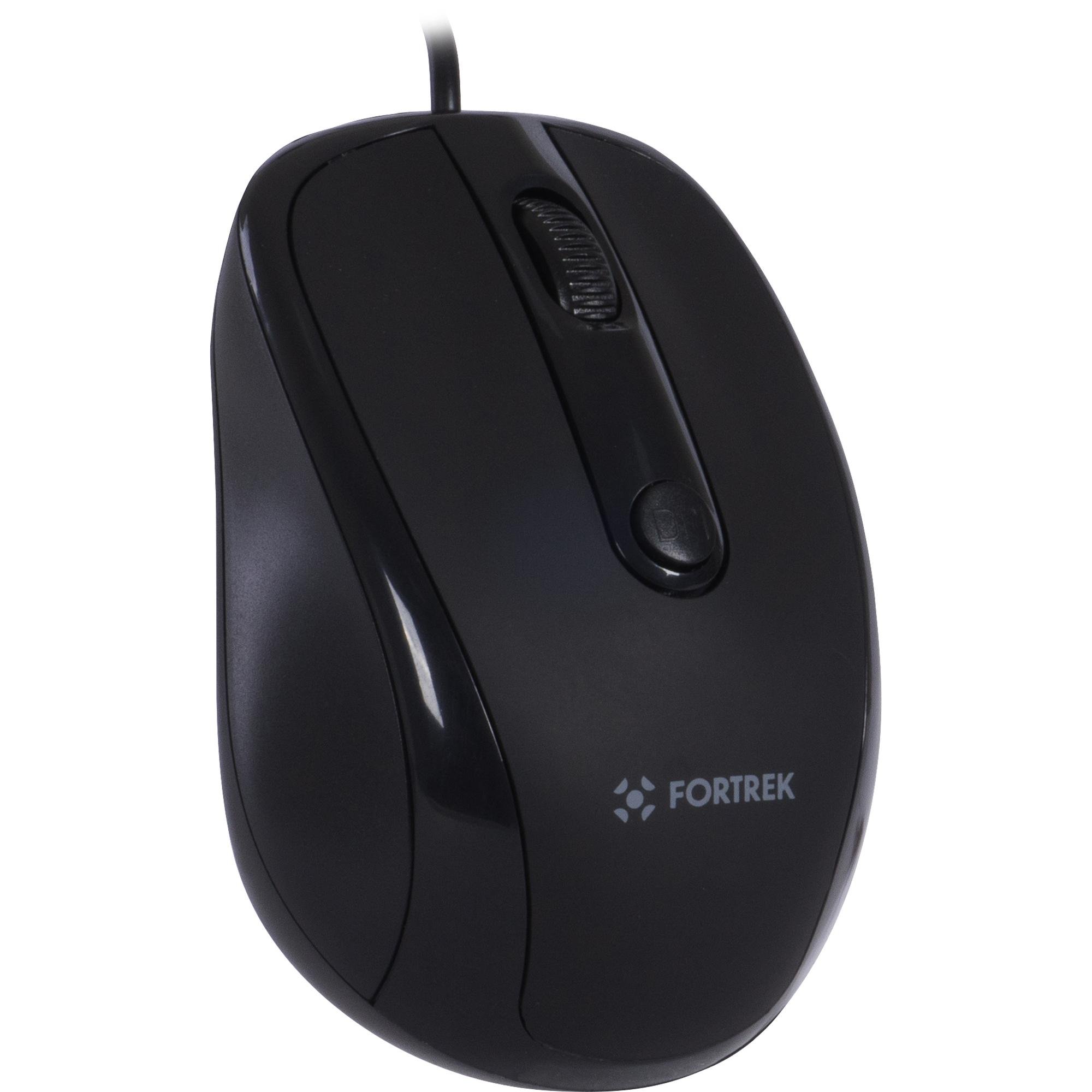Mouse FORTREK OM103 2400DPI USB Preto - foto 2