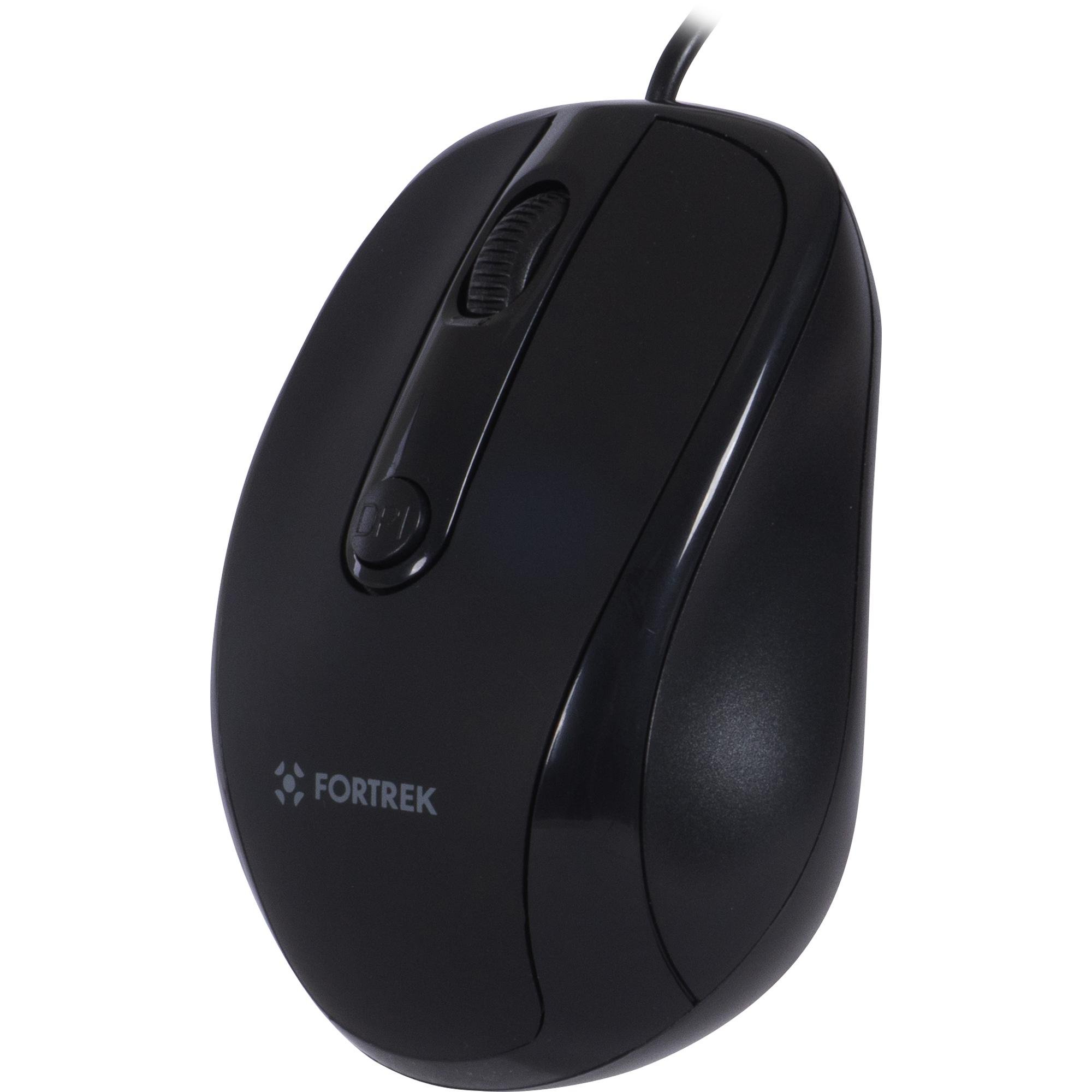 Mouse FORTREK OM103 2400DPI USB Preto - foto 3