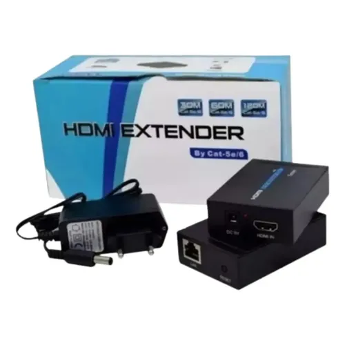 Extensor HDMI 60 Metros RJ45 Cat5 Cat6 3D 1080p Plug and Play Bivolt - foto 3