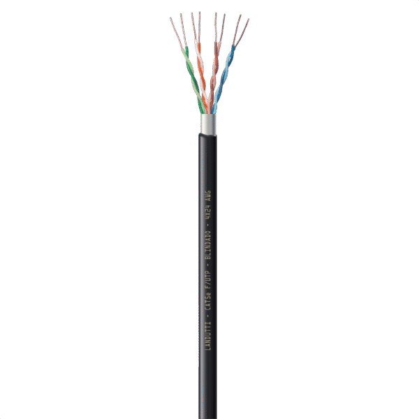 Cabo de Rede CAT5E F/UTP Blindado Dupla Capa 4P x 24AWG Preto CONDUTTI (Vendido por Metro)