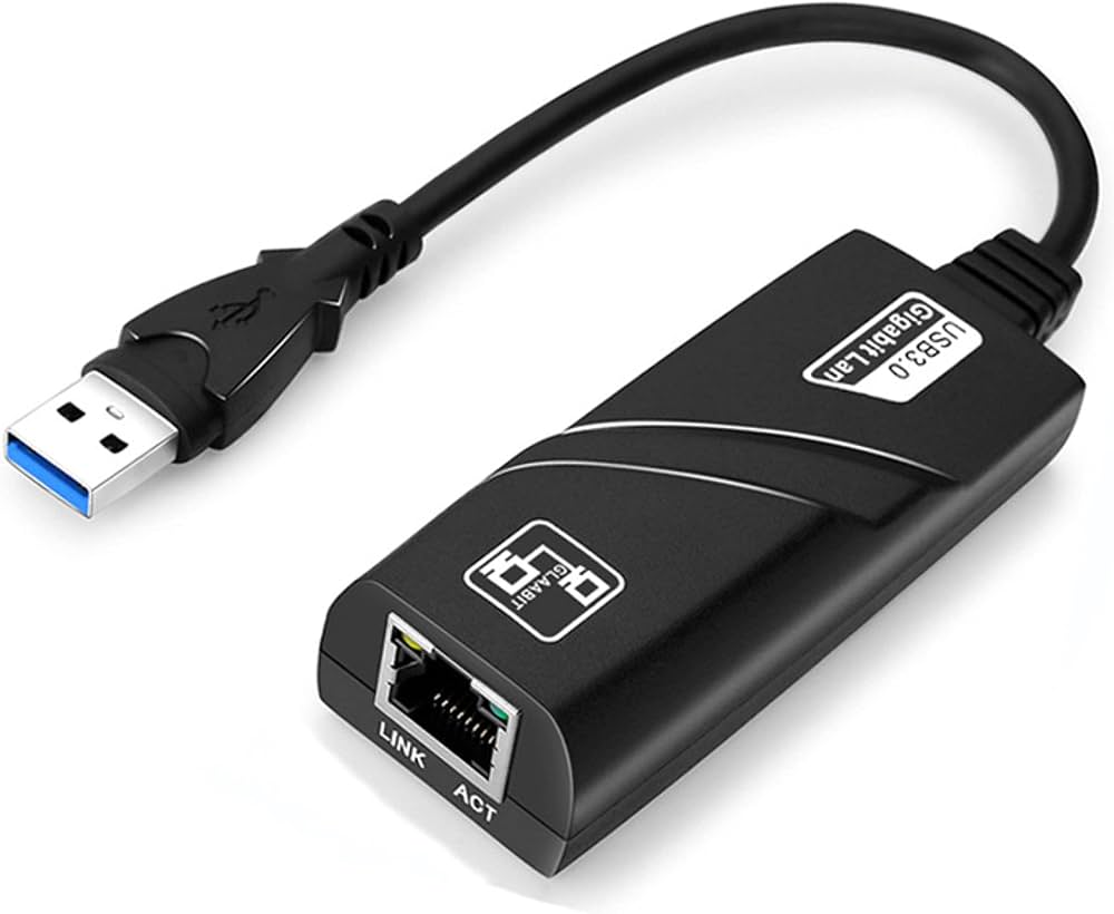 Adaptador de Rede USB 3.0 para RJ45 Gigabit EXBOM UL-1200 10/100/1000Mbps Plug and Play
