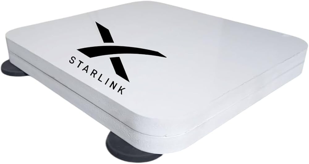 Suporte Veicular Magnético para Starlink Mini 4 Ímãs 66mm Branco