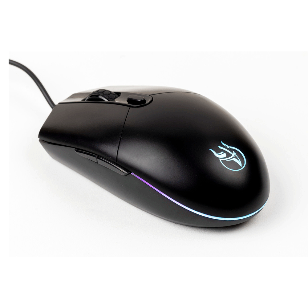 Mouse KROSS ELEGANCE KE-MG105 6400DPI Com Fio USB RGB Preto 6 Botões - foto 2