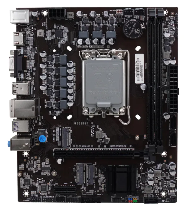 Placa-Mãe LGA1700 H610 BRAZIL PC BPC-H610M.2-TGV DDR4 M.2 NVMe HDMI VGA Rede Gigabit mATX