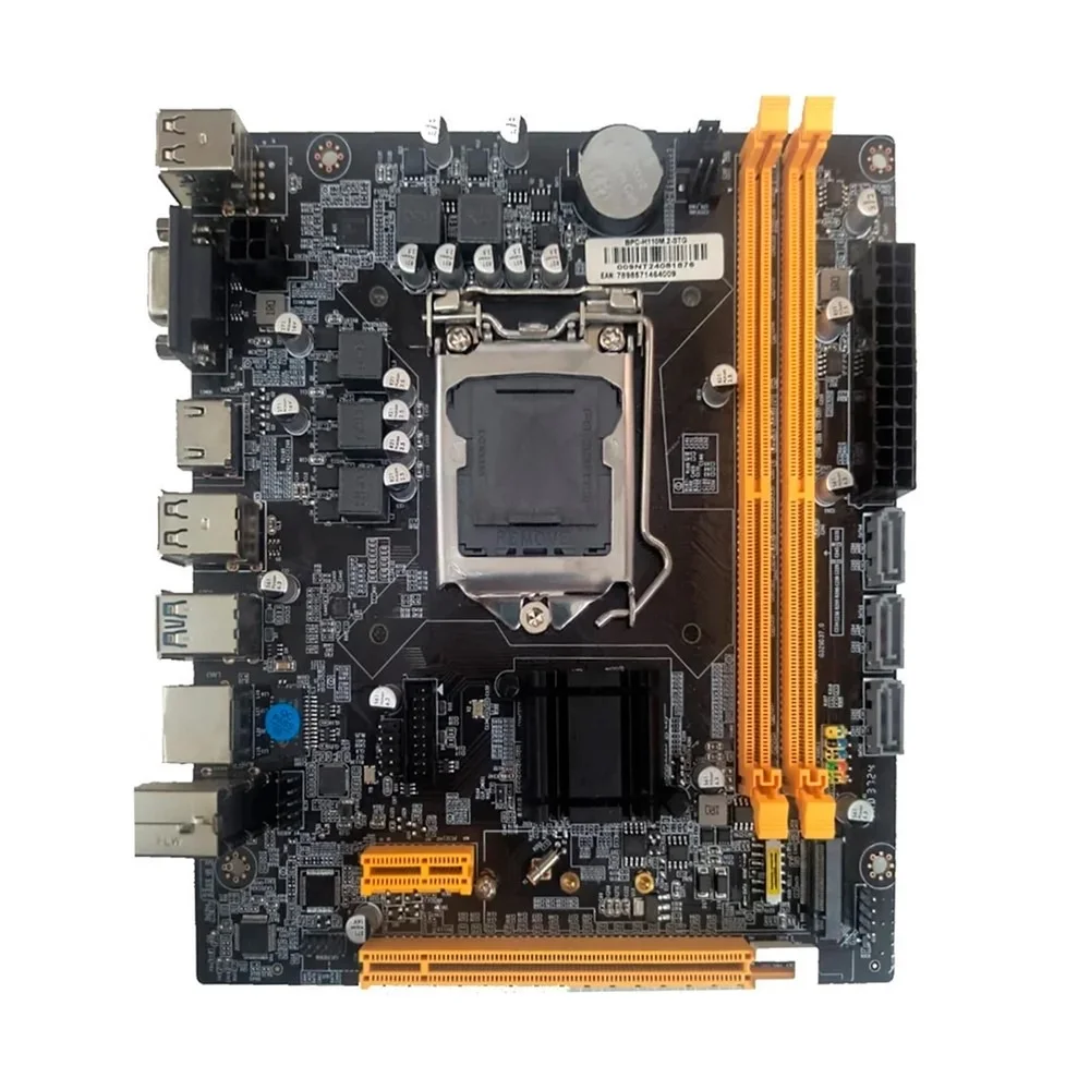 Placa-Mãe LGA1151 H110 PC-TECH H110DA DDR4 NVMe M.2 VGA HDMI USB 3.0 Gigabit mATX