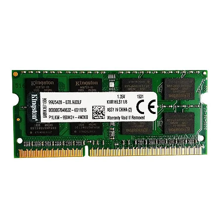 Memória RAM DDR3L 8GB 1600MHz Notebook KINGSTON KVR16LS11/8 - foto 3
