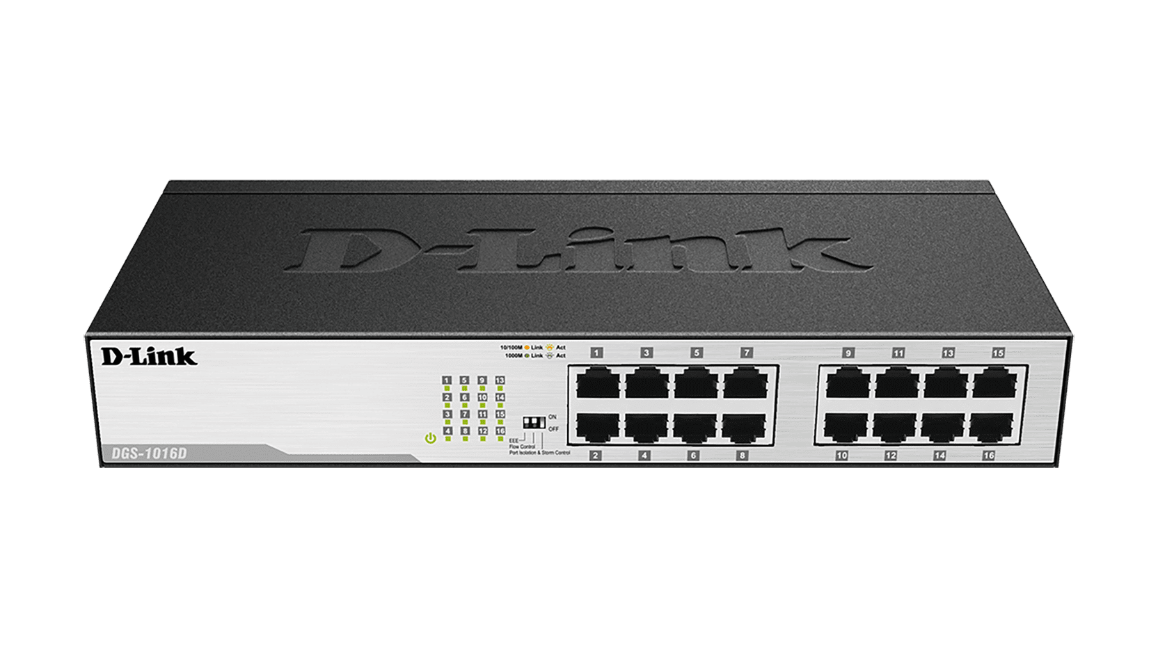 Switch D-LINK DGS-1016D 16 Portas Gigabit Rackmount Não Gerenciável 32Gbps