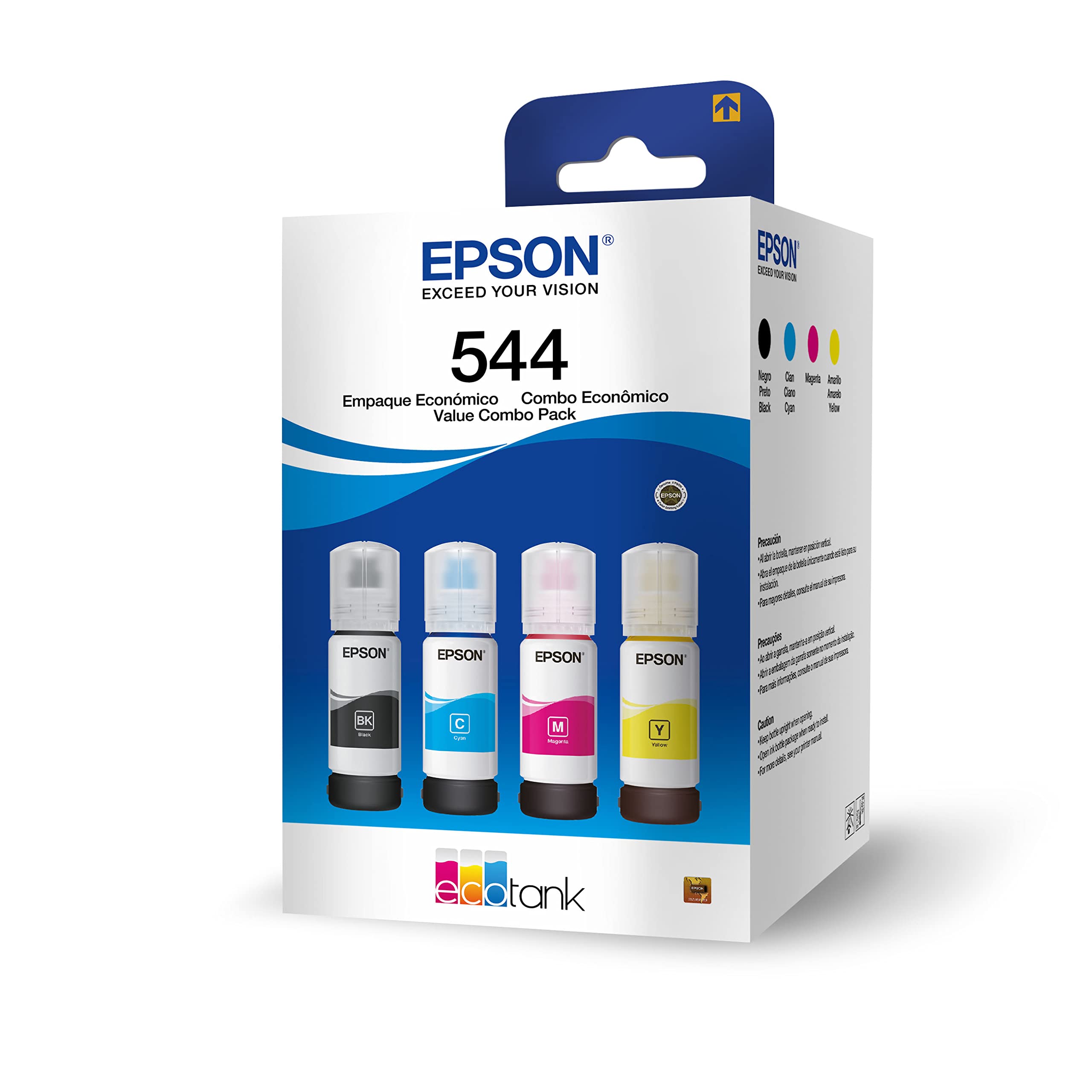 Kit Refil de Tinta EPSON T544 EcoTank L Series 4 Cores 65ml