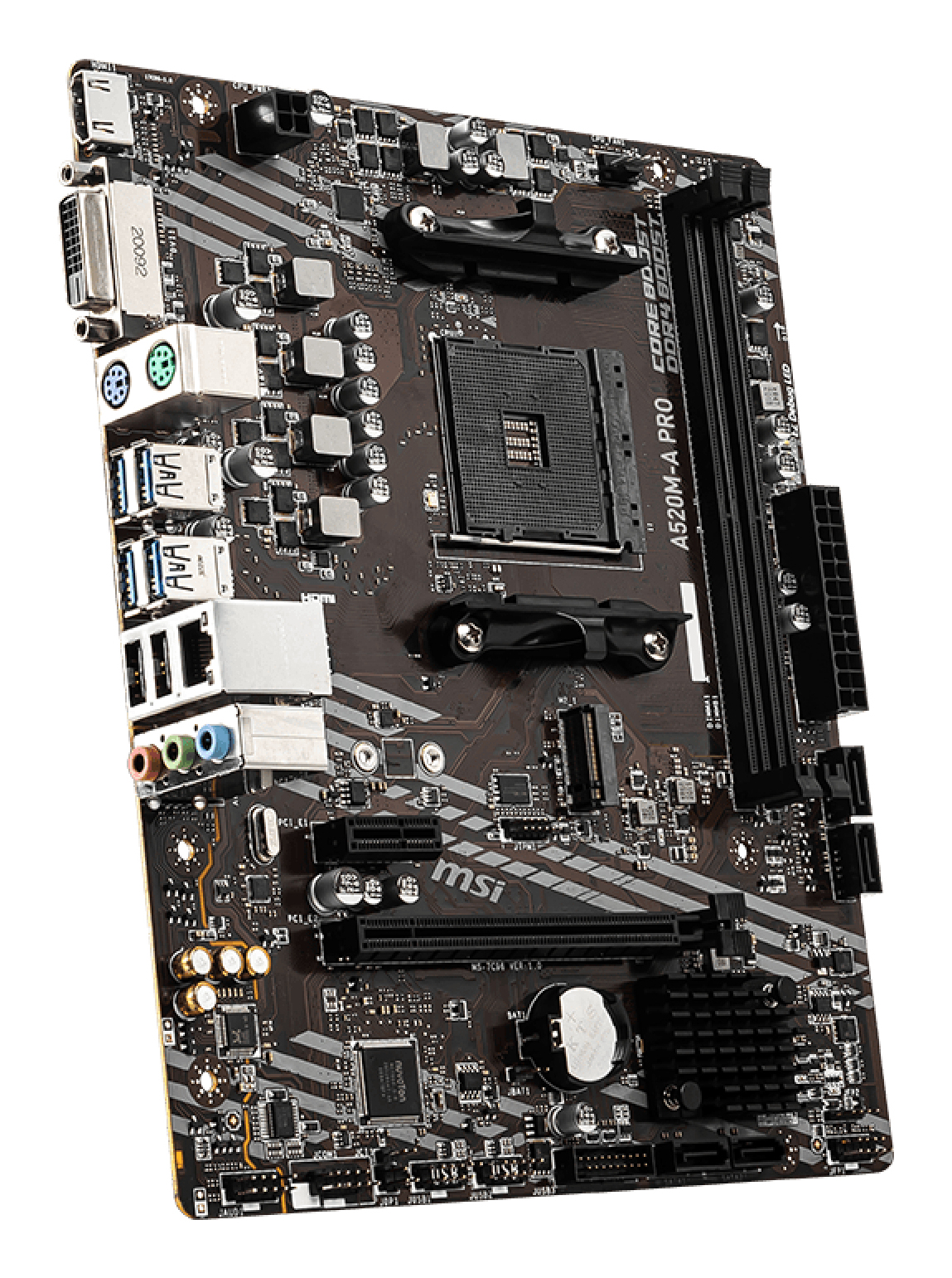 Placa-Mãe AM4 A520M-A PRO MSI DDR4 NVMe mATX - foto 4
