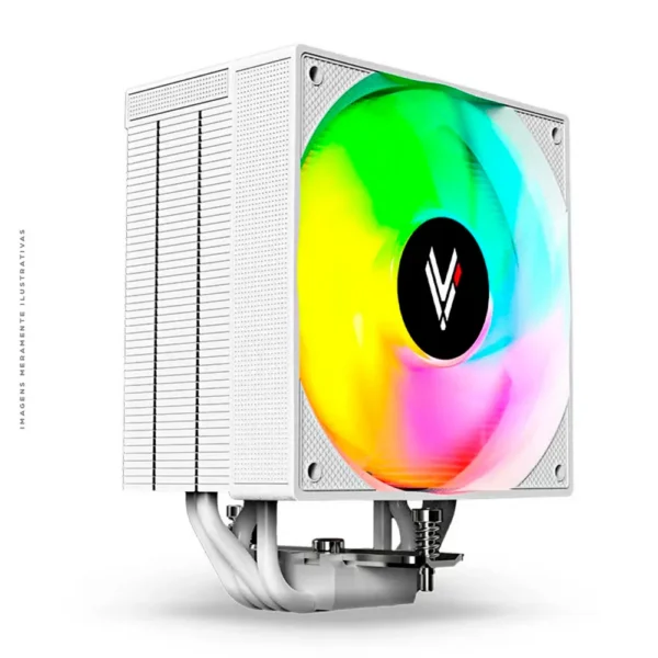 Air Cooler HI LEVEL ELITE GHOST 120mm ARGB TDP 240W Intel/AMD Branco