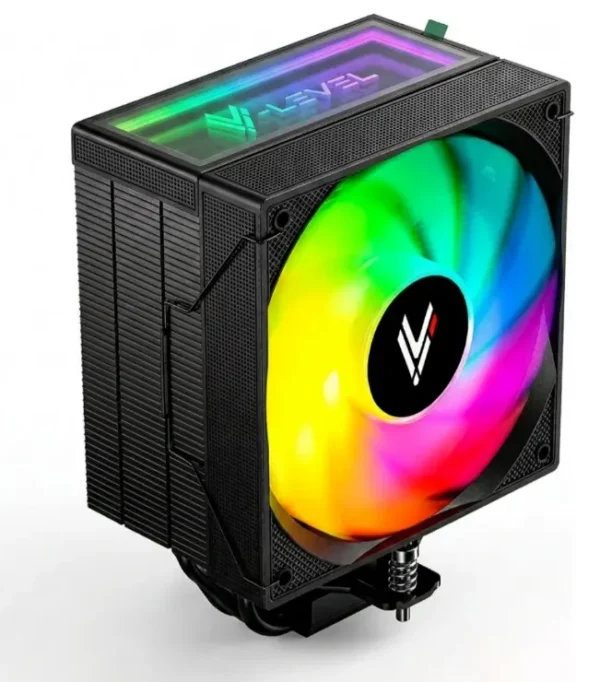 Air Cooler HI LEVEL ELITE DARK 120mm ARGB TDP 240W Intel/AMD Preto