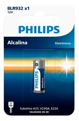 Bateria Alcalina PHILIPS 12V A23 LR23 55mAh Unidade - foto 3