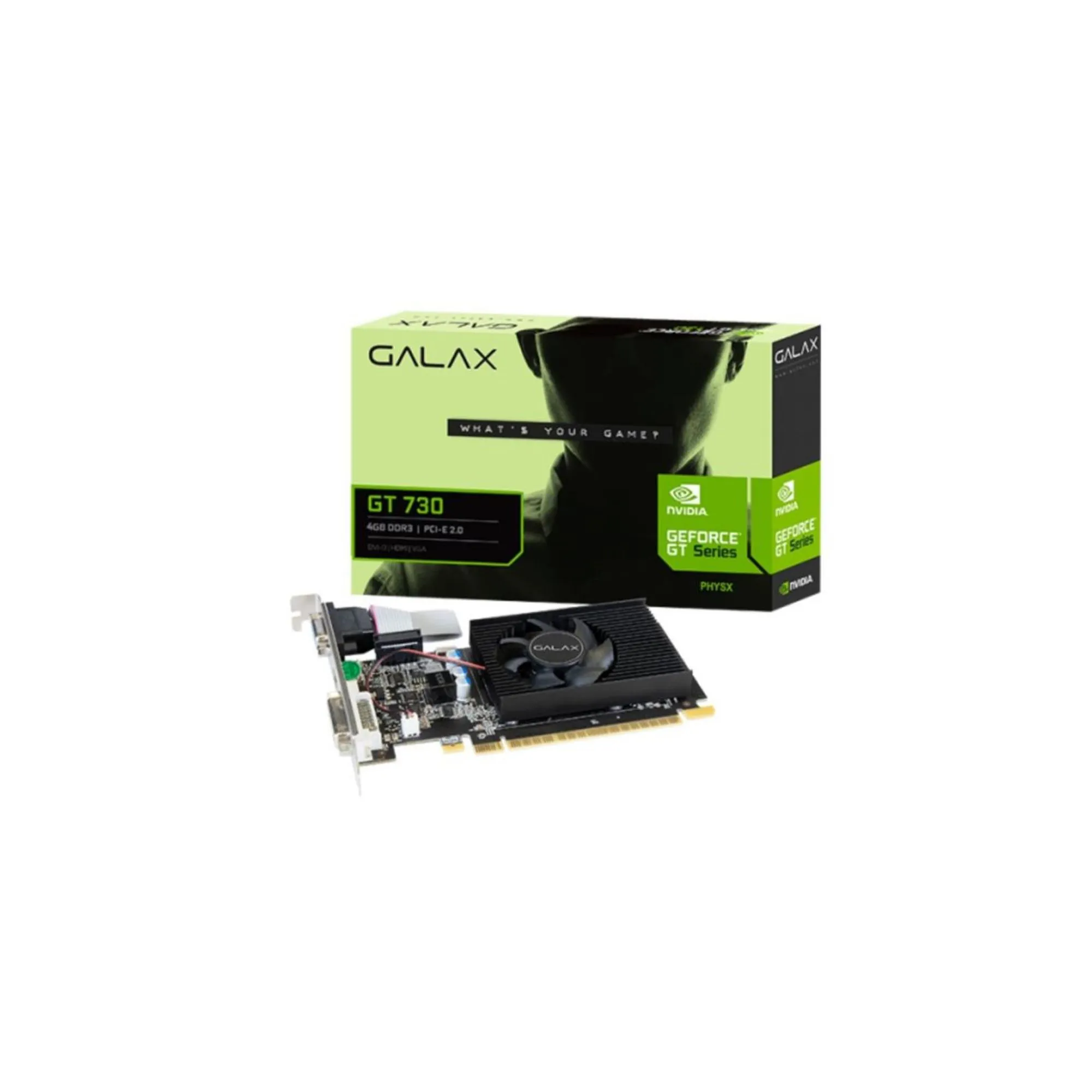 Placa de Vídeo Galax GT 730 4GB DDR3 128bits HDMI/DVI/VGA