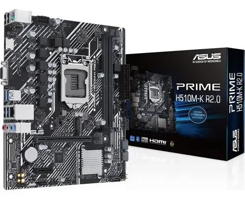 Placa-Mãe LGA1200 H510 ASUS H510M-K DDR4 HDMI/VGA mATX - foto 3