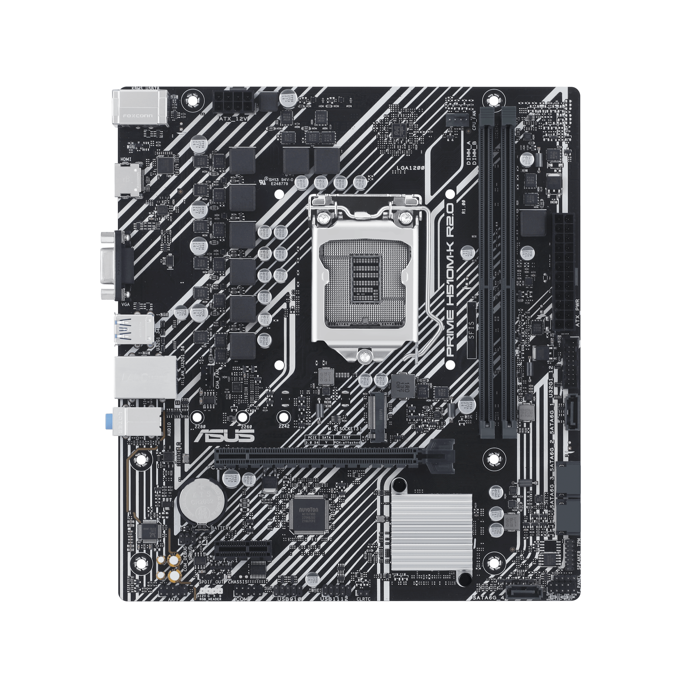 Placa-Mãe LGA1200 H510 ASUS H510M-K DDR4 HDMI/VGA mATX