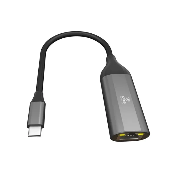 Adaptador USB-C para RJ45 Gigabit 1000Mbps KROSS ELEGANCE KE-UC0111 Plug and Play