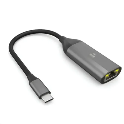 Adaptador USB-C para RJ45 Gigabit 1000Mbps KROSS ELEGANCE KE-UC0111 Plug and Play - foto 4