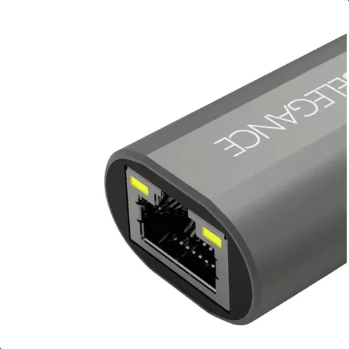 Adaptador USB-C para RJ45 Gigabit 1000Mbps KROSS ELEGANCE KE-UC0111 Plug and Play - foto 3
